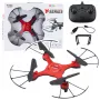LEAN TOYS Y20 UFO nuotoliniu valdymu dronas su šviesomis 360° sukimasis Raudonas