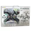 LEAN TOYS Y30 nuotoliniu valdymu dronas su LED lemputėmis, 6 ašių giroskopu, 360° sukimu, 2.4 GHz 4 kanalų kvadrokopteris