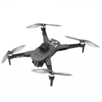 LEAN TOYS Drone Y329 HD Camera WiFi FPV Quadcopter su LED lemputėmis, programėlės valdymu, juodos anglies spalvos