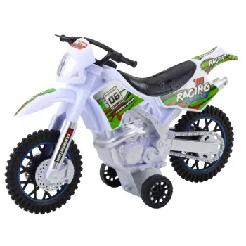 LEAN TOYS Motocross Off-Road Drive Lights Sounds White