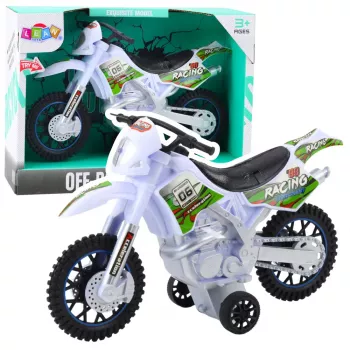 LEAN TOYS Motocross Off-Road Drive Lights Sounds White