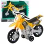 LEAN TOYS Visureigis Motociklas Su Šviesomis ir Garsais Geltonas