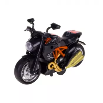 LEAN TOYS Motociklo Konstravimo Rinkinys 1:14 Juodai Oranžinis