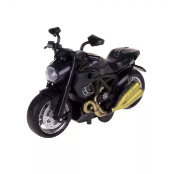 LEAN TOYS Motociklo Surinkimo Komplektas 1:14 Juodas Auksinis