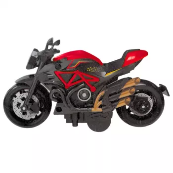 LEAN TOYS Motociklas Surinkimui Su Varžtais Metalinis 1:14 DIY Oranžinis