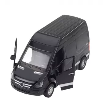 LEAN TOYS Metal Sounds Delivery Truck Black