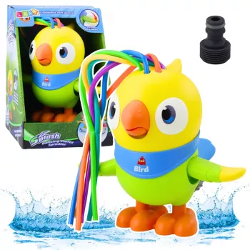 LEAN TOYS Water Toy Fountain Parrot Moving Elements Yellow