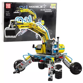 LEAN TOYS Construction Bricks Mobilus Visureigis Ekskavatorius 1392 dalių