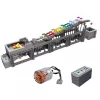LEAN TOYS Construction Blocks Ball Track su Elektriniu Varikliu 1038 dalių
