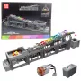 LEAN TOYS Construction Blocks Ball Track su Elektriniu Varikliu 1038 dalių