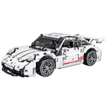 LEAN TOYS Konstruktorius GT lenktyninis automobilis Baltas 1:14 1268 dalių