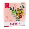 LEAN TOYS Construction Blocks Decorative Bouquet of Colorful Flowers 827 pcs.