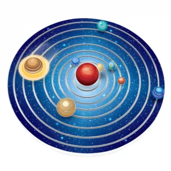 LEAN TOYS DIY Saulės sistemos planetų plastikinis edukacinis rinkinys