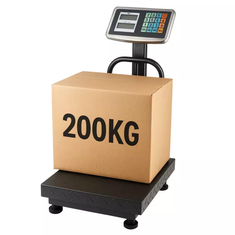 LEAN LCD elektroninės platforminės svarstyklės, sandėlio tikslumas iki 20 g, 200 kg