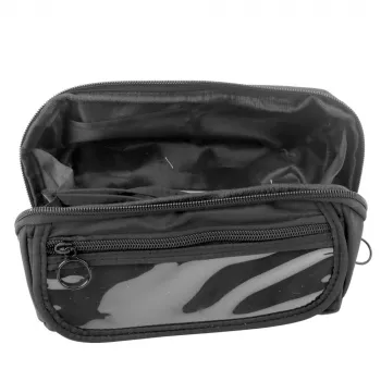 LEAN Pencil Case School Kit, Expandable, Roomy, Black, 20x10cm