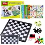 LEAN TOYS Family Game Set 18 in 1 Chess Magnetic Chessboard