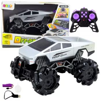 LEAN TOYS Visureigis Pick Up Truck RC automobilis su šviesomis, garsu ir dūmų efektu 1:16