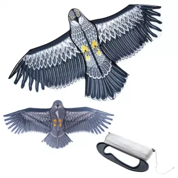 LEAN TOYS Eagle Bird-Shaped Kite su Virve ir Rankena 150 x 70cm