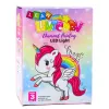 LEAN TOYS Kūrybinis rinkinys „Vienaragis stiklainyje“ – deimantinė naktinė lemputė su nuotolinio valdymo pulteliu „Pasidaryk pats“