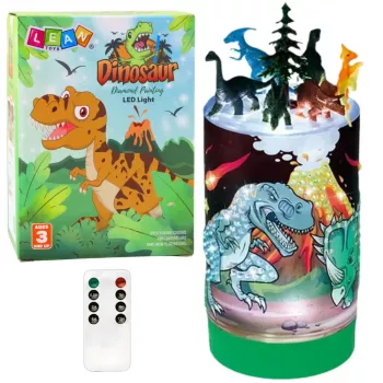 LEAN TOYS DIY Dinosaurs in a Jar Creative Kit Night Light Remote Control