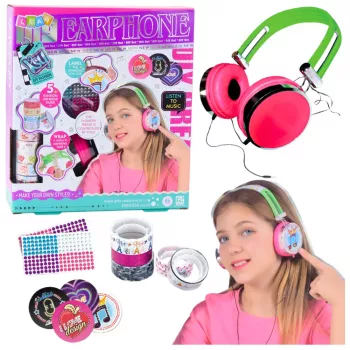 LEAN TOYS DIY Wired Earphones Creative Kit for Decorating