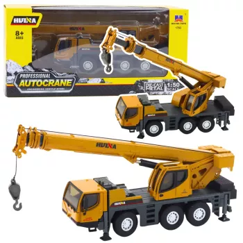 Huina Crane Construction Vehicle Movable Metal Parts 1:50