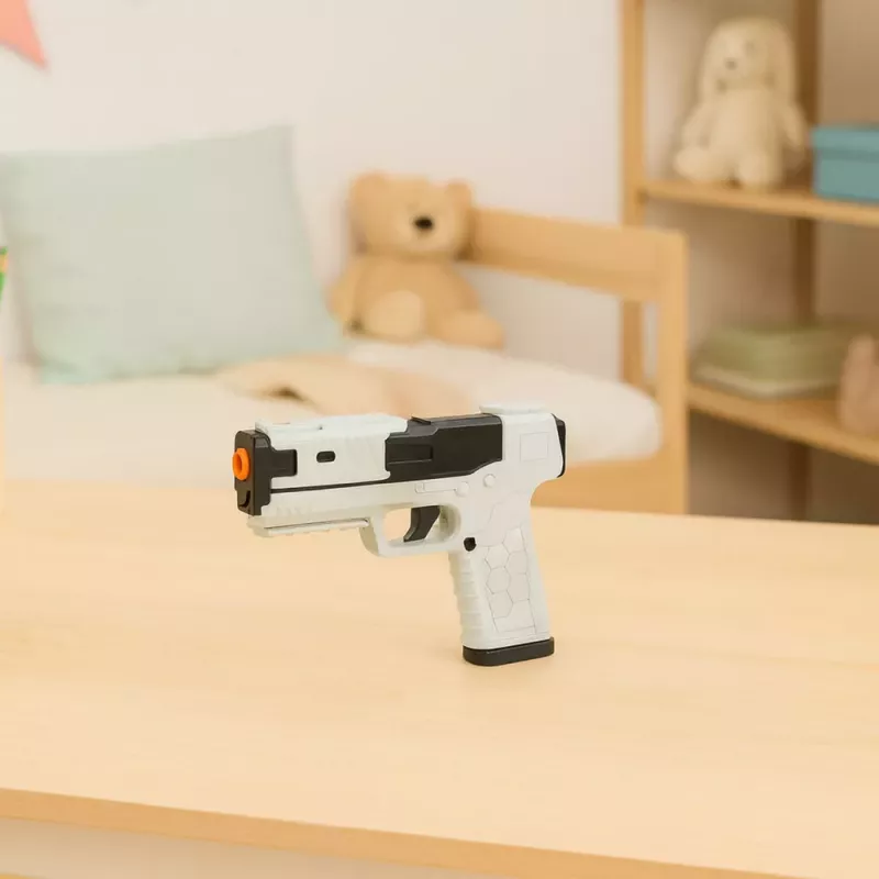 LEAN TOYS Toy Gun Foam Cartridges Ammunition Shells White (100-Pack)