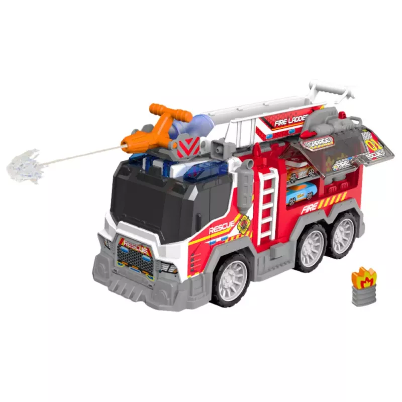 LEAN TOYS Gaisrinis automobilis Fire Department Drive Moving Elements Lights Sounds