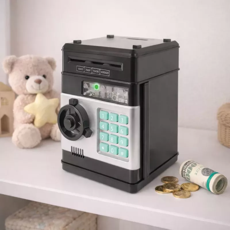 LEAN TOYS Safe DIY Piggy Bank To Assemble Electronic Piggy Bank PIN Sounds