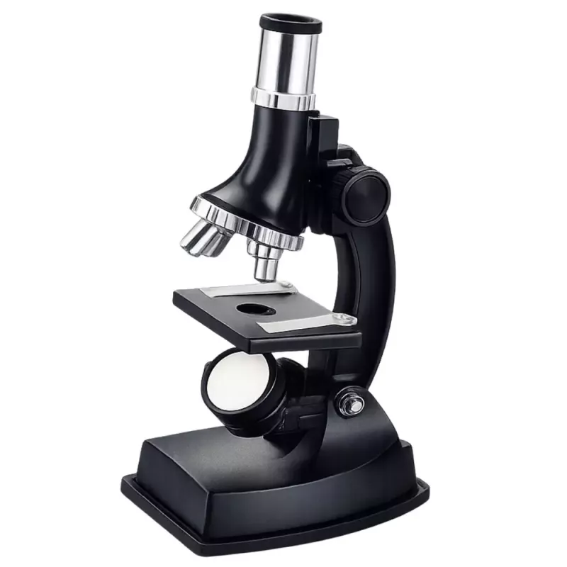 LEAN TOYS Mokomasis mikroskopas vaikams su priedais, didinimas 300x - 1200x