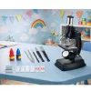 LEAN TOYS Mokomasis mikroskopas vaikams su priedais, didinimas 300x - 1200x