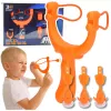 LEAN TOYS Šaudymo rinkinys – Tigras su siurbtukais, 3 vnt.