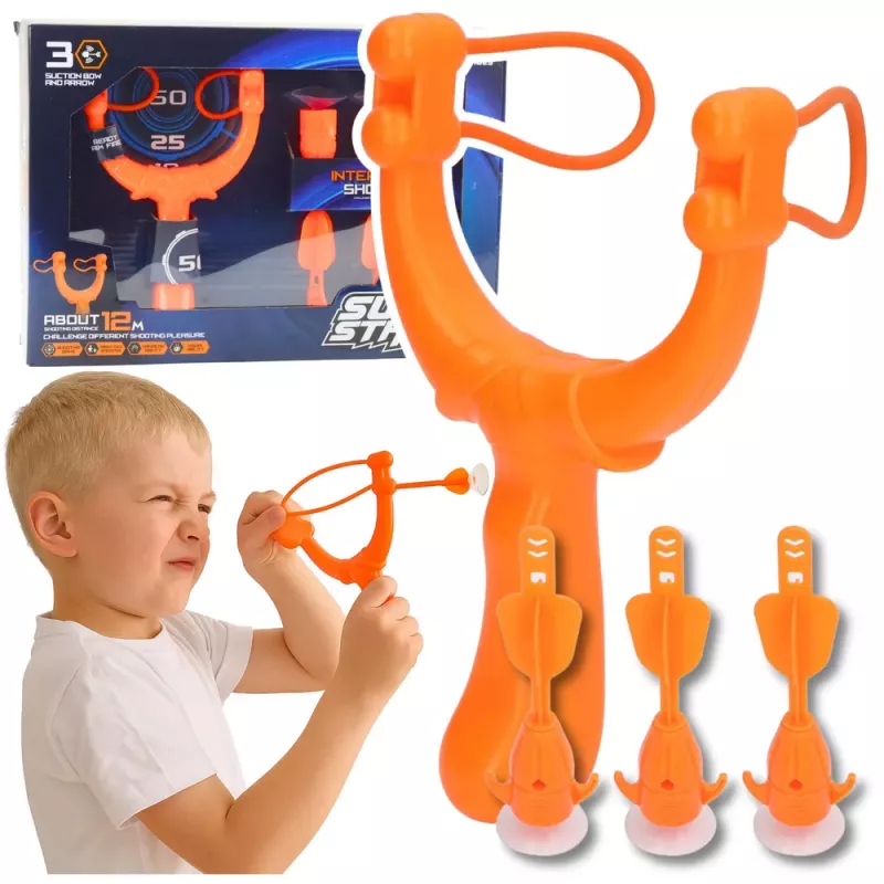 LEAN TOYS Šaudymo rinkinys – Tigras su siurbtukais, 3 vnt.