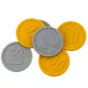 LEAN TOYS Treasure Chest Set for Diving and Water Fun, Brown, 21 pcs.