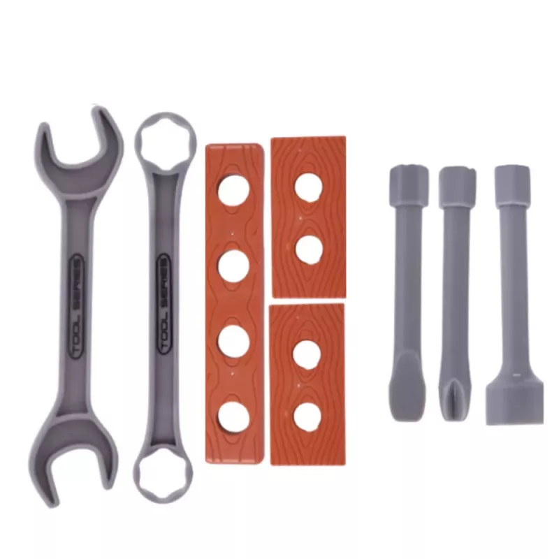 LEAN TOYS Little Handyman's Workshop Bench Drill Tools Accessories 18 dalių