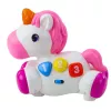 LEAN TOYS Interaktyvus žaislas mažyliams Vienaragis ant ratukų su šviesomis ir garsais