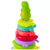 LEAN TOYS Educational Pyramid Puzzle Dinosaur Figure Stickers 12 Levels