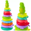 LEAN TOYS Educational Pyramid Puzzle Dinosaur Figure Stickers 12 Levels