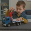 LEAN TOYS Vilktuvas su metaline kabina, šviesomis ir garsais