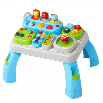LEAN TOYS Interaktyvus edukacinis staliukas mažyliams su garso moduliais