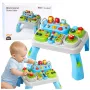 LEAN TOYS Interaktyvus edukacinis staliukas mažyliams su garso moduliais