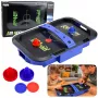 LEAN TOYS Air Hockey stalas – Įgūdžių žaidimas vaikams su rituliais 43x26 cm