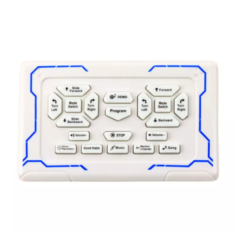 LEAN TOYS nuotolinio valdymo edukacinis robotas RC kalbantis šokantis su šviesomis ir garsais mėlynas