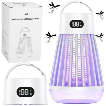 LEAN Electric Mosquito Killer Lamp UV Light White 20W 80m²
