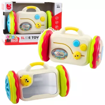 LEAN TOYS Escape Mirror Interaktyvus Lavinantis Žaislas Kūdikiams Barškutis