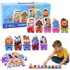 LEAN TOYS Educational Puzzle For Toddlers Alphabet Train With Animals 40 pcs.