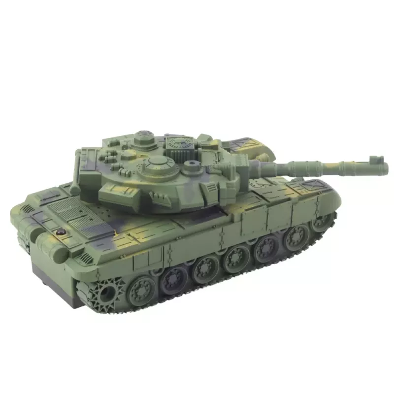 LEAN TOYS T90 Military Tank Remote Controlled RC Lights Sounds Green 1:18