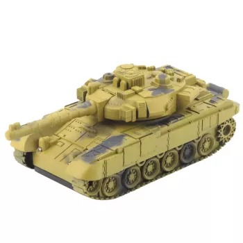 LEAN TOYS T90 Military Tank Remote Controlled RC Lights Sounds Sand 1:18