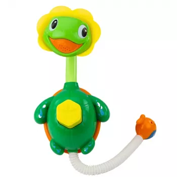 LEAN TOYS Voniai Skirta Vėžliuko Formos Vonios Žaislas su Žuvies Fontanu, Dušu ir Siurbtukais