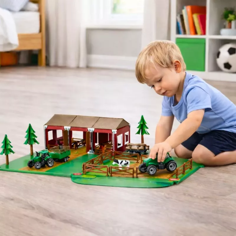 LEAN TOYS Farm Set Farmhouse Tractors Animals 102 pcs.